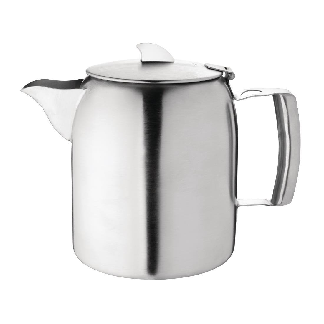 Airline Teapot Brushed Finish St/St - 1.6Ltr 56 fl oz St/St DP125 - Whisk Hospitality - DP125