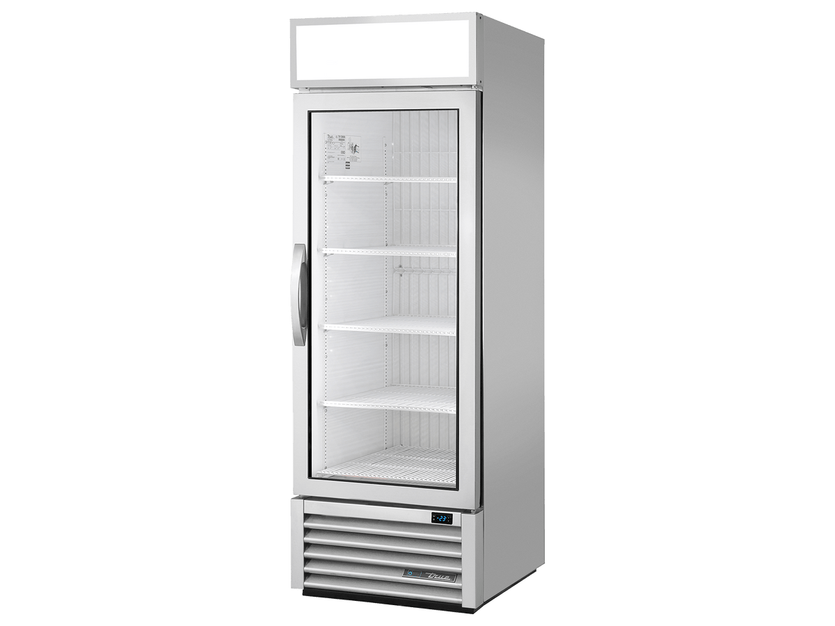 True Refrigeration Upright Retail Merchandiser Freezer 1 Full Glass Swing Door - GDM - 23F - HC - FGD01 - Whisk Hospitality - GDM-23F-HC-FGD01