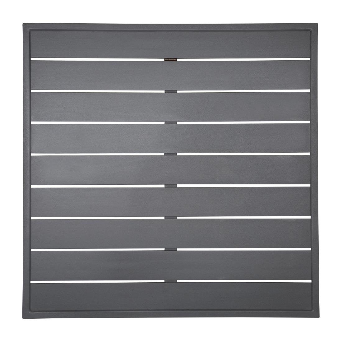 Bolero Dark Grey Aluminium Table Top Square - 700mm FW597 - Whisk Hospitality - FW597