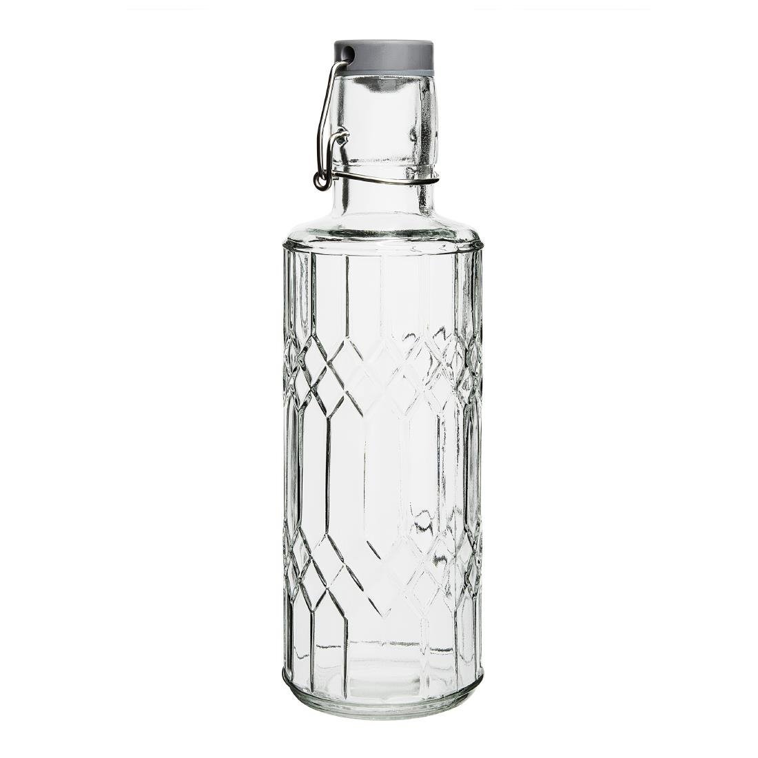 Olympia Geo Glass Water Bottle with Stopper - 640ml (Box 6) DN817 - Whisk Hospitality - DN817