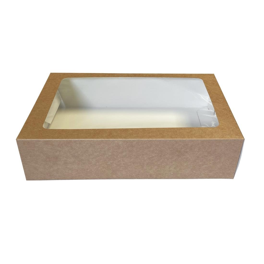 Fiesta Recyclable Platter Box with PET Window (Pack 25) FT672 - Whisk Hospitality - FT672