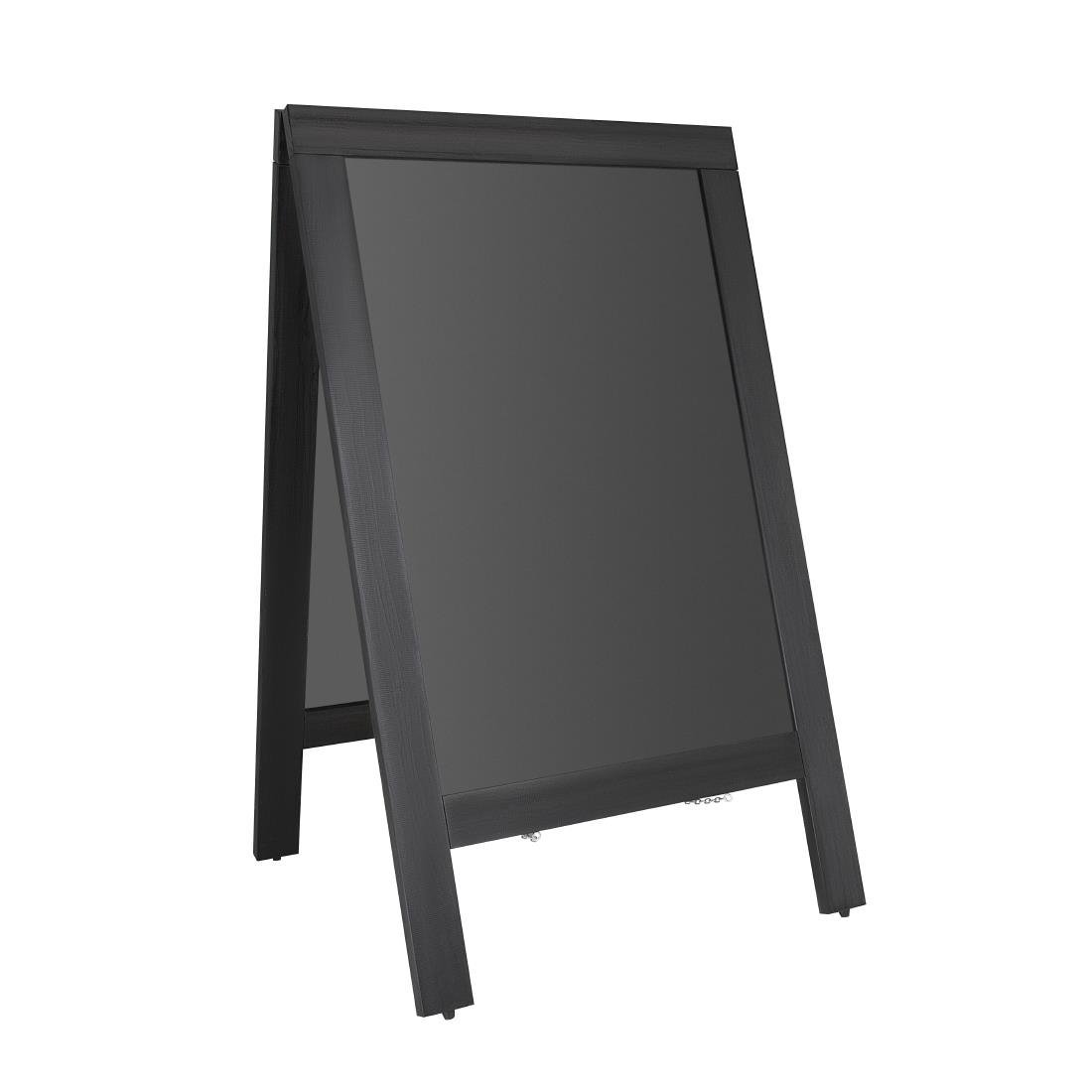 Olympia Pavement Board Black Wooden Frame - 700x1200mm CU993 - Whisk Hospitality - CU993