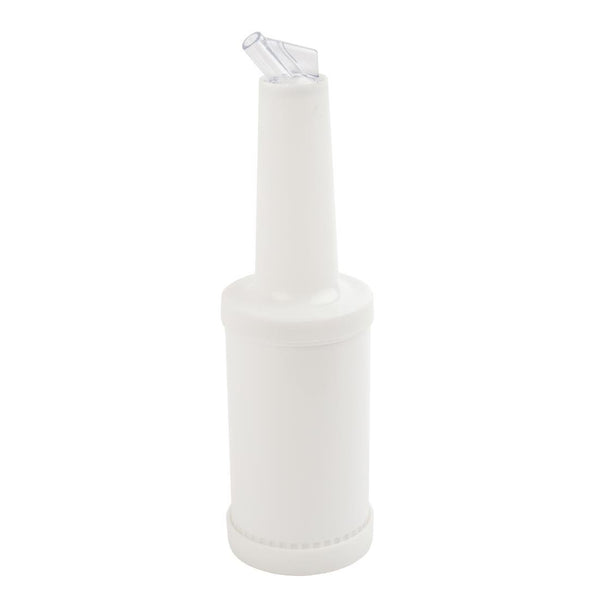 Olympia Pouring/Storing Container White - 1Ltr C187 - Whisk Hospitality - C187