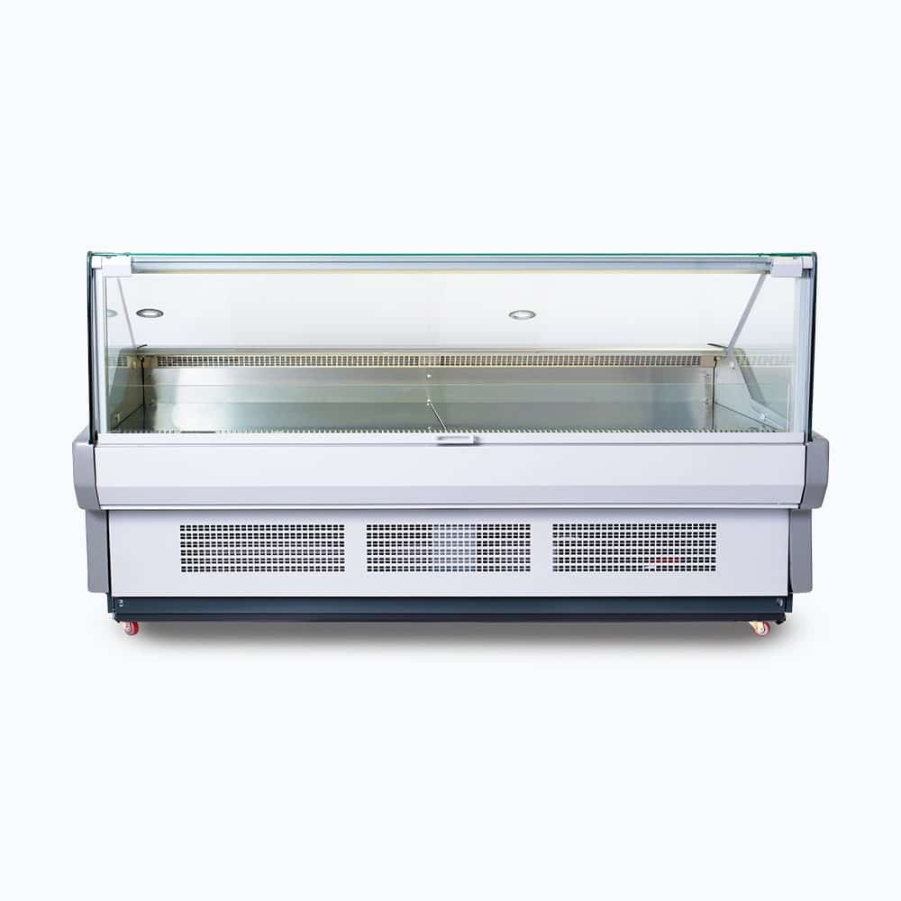 Bromic Square Glass Deli Display - 2580mm - Whisk Hospitality - DD2500SG-NR