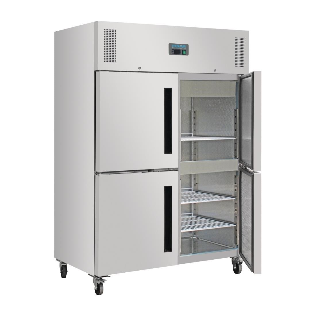 Polar Gastro Refrigerator Double Door Upright Stable Door DL709 - A - Whisk Hospitality - DL709-A