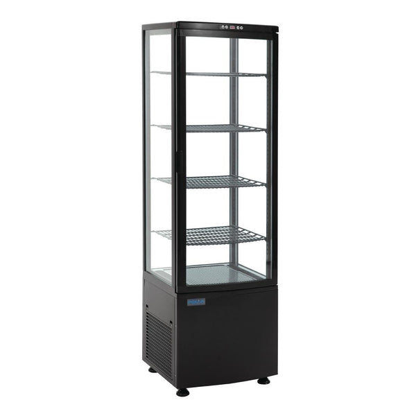 Polar C - Series Curved Door Display Fridge 235Ltr Black DP289 - A - Whisk Hospitality - DP289-A