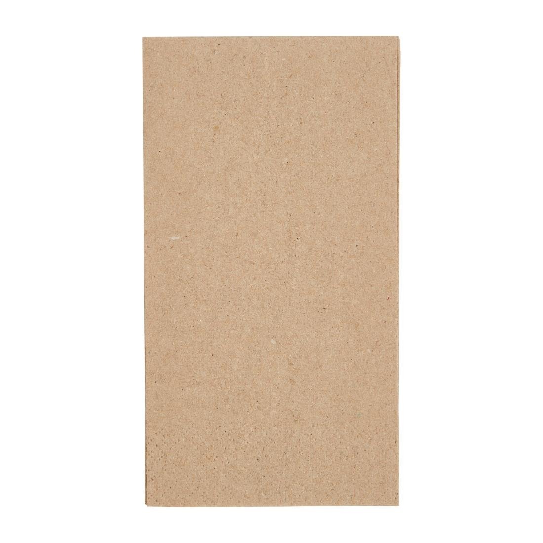 Fiesta Recyclable 33cm 2 ply 8 Fold Recycled Kraft Lunch Napkin (Pack 2000) FE234 - Whisk Hospitality - FE234