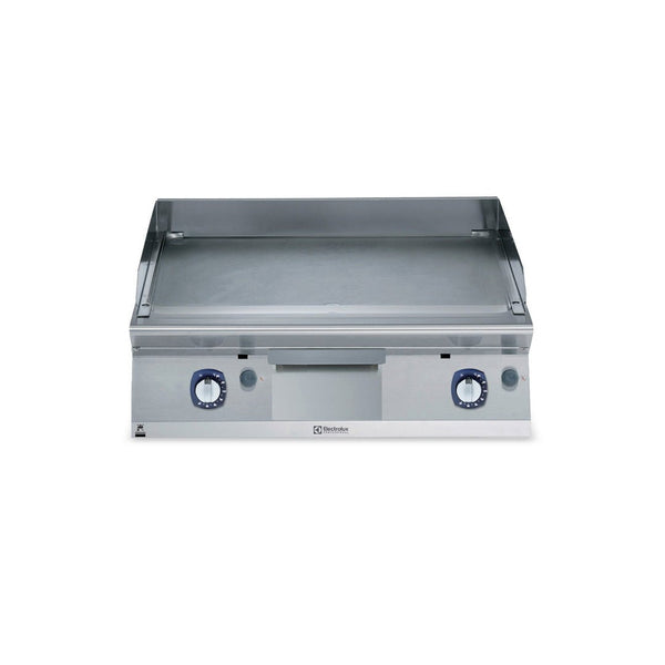 Electrolux 700XP Gas Griddle Plate with Smooth Brushed Chrome Plate 800mm E7IIKAAOMEA - Whisk Hospitality - E7IIKAAOMEA