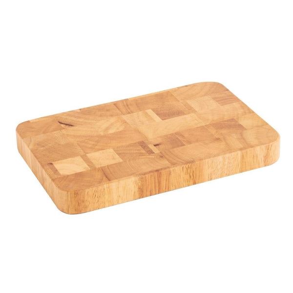 Vogue Rectangular Wooden Chopping Board Small - 230x150x25mm C461 - Whisk Hospitality - C461
