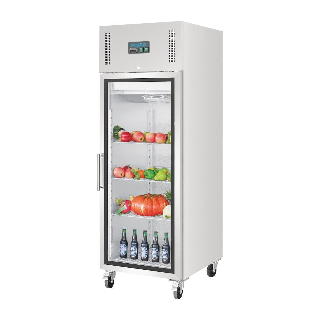 Polar G - Series Gastro Display Glass Door Fridge - 600Ltr GH218 - A - Whisk Hospitality - GH218-A