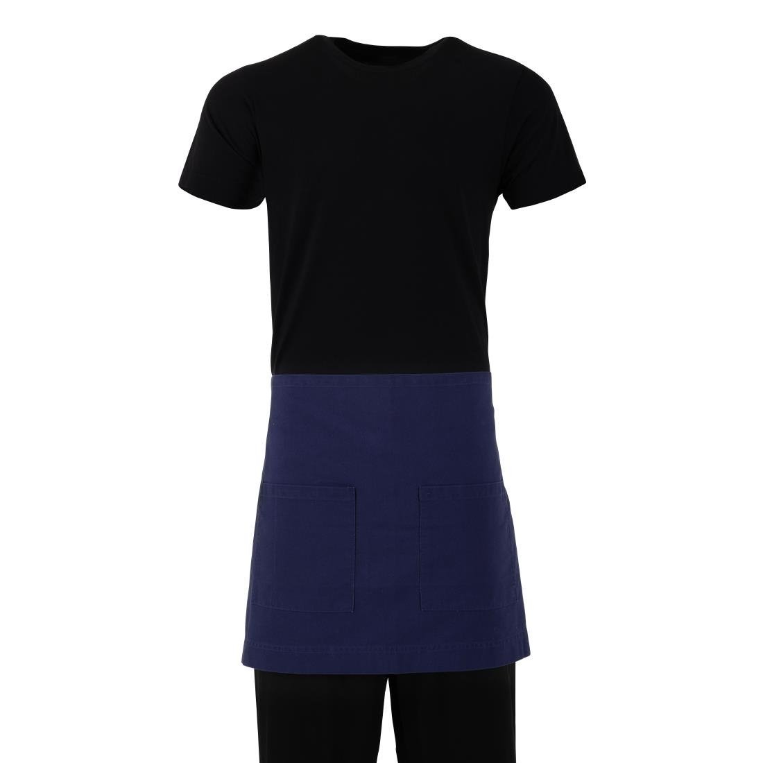 Southside Cotton Canvas Waist Apron Navy BA118 - Whisk Hospitality - BA118