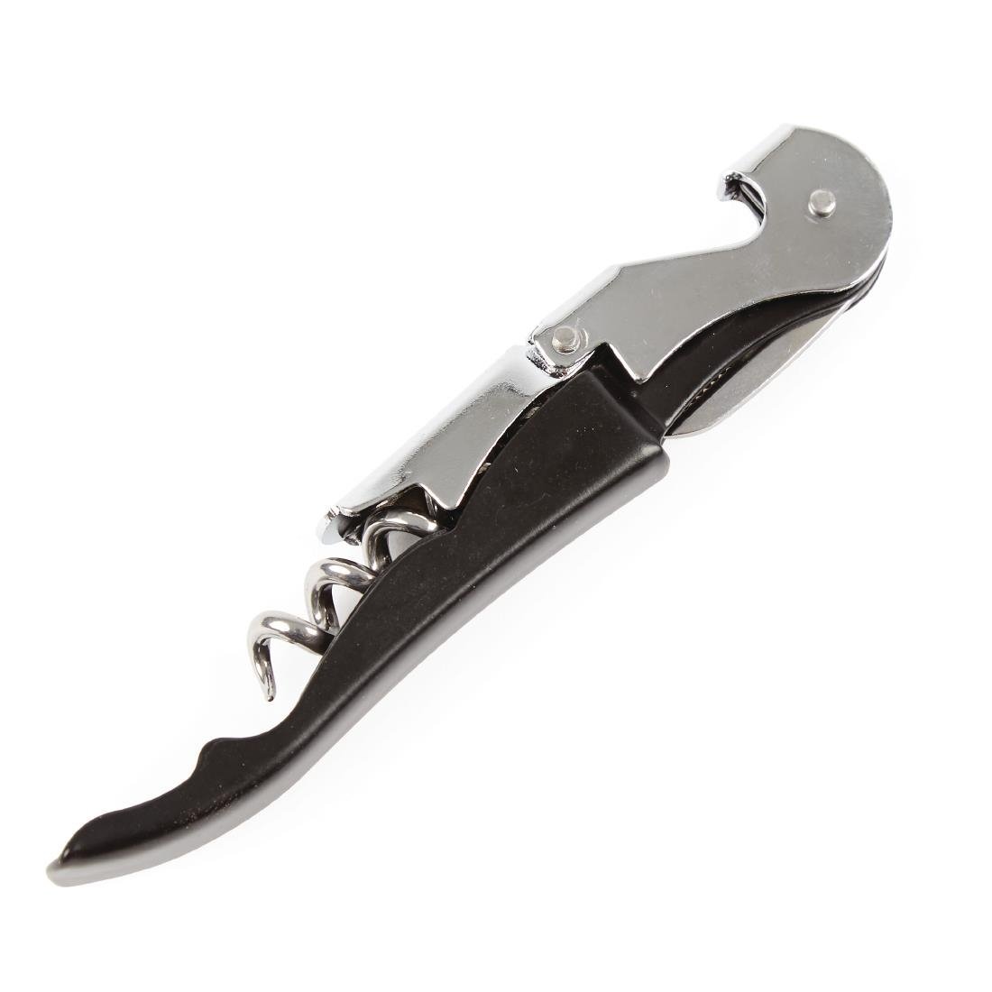 Olympia Waiter's Friend Corkscrew Black D833 - Whisk Hospitality - D833