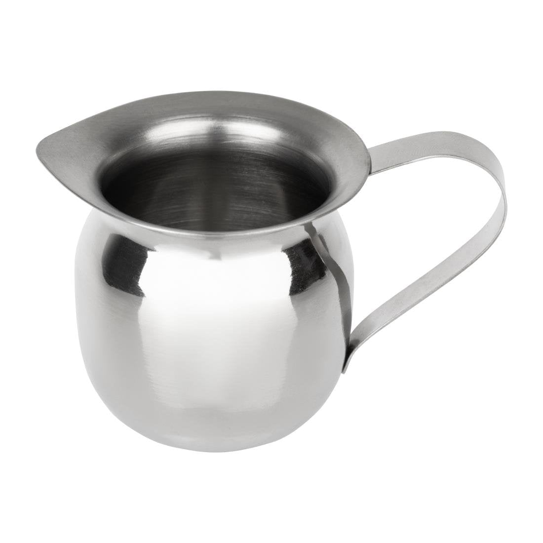 Olympia Mini Milk Jug Stainless Steel Plain - 78ml (Box 6) HY116 - Whisk Hospitality - HY116