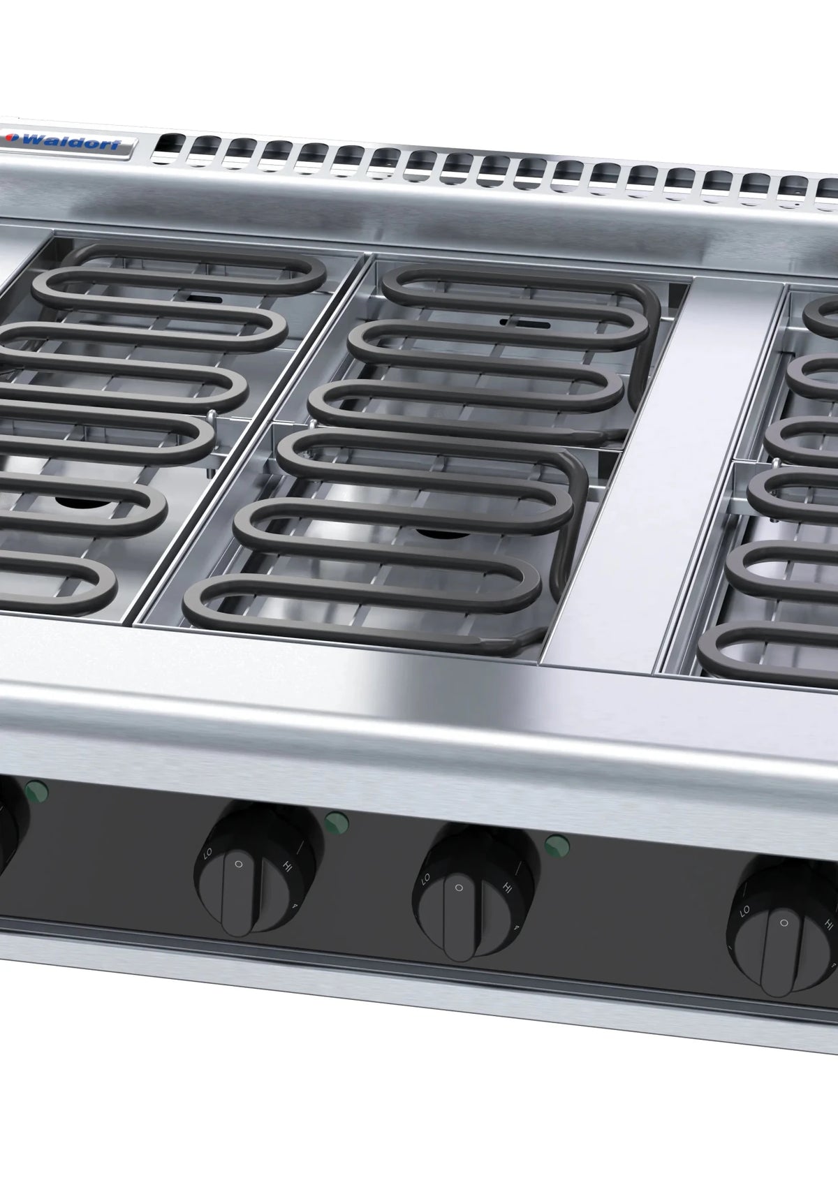 Waldorf Bold Rnlb8600E B 900Mm Electric Cooktop Low Back Version Bench Model - Whisk Hospitality - RNLB8600E-B