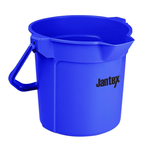 Jantex Graduated Bucket with Pouring Lip 10Ltr - Blue FU835 - Whisk Hospitality - FU835
