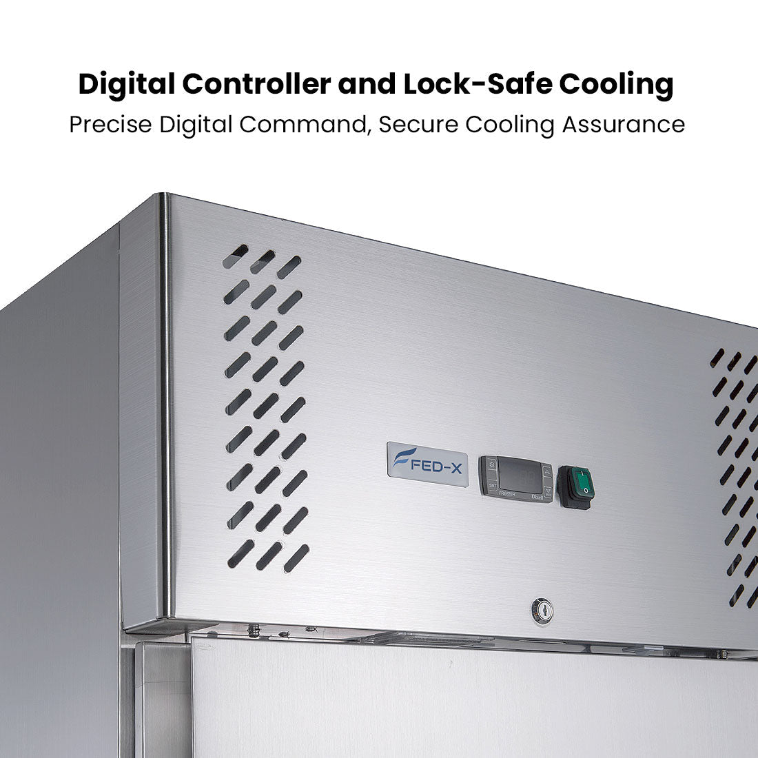 FED - X S/S Single Door Upright Fridge - XURC650SFV - Whisk Hospitality - XURC650SFV