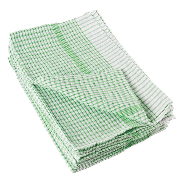 EDLP - Wonderdry Tea Towel Green - 762x508mm (Pack 10) E700 - Whisk Hospitality - E700