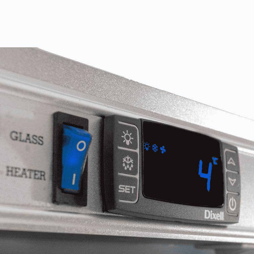 Bromic Upright Display Fridge - 976L - 2 Doors - Flat Glass - Lightbox - Whisk Hospitality - GD1000LF