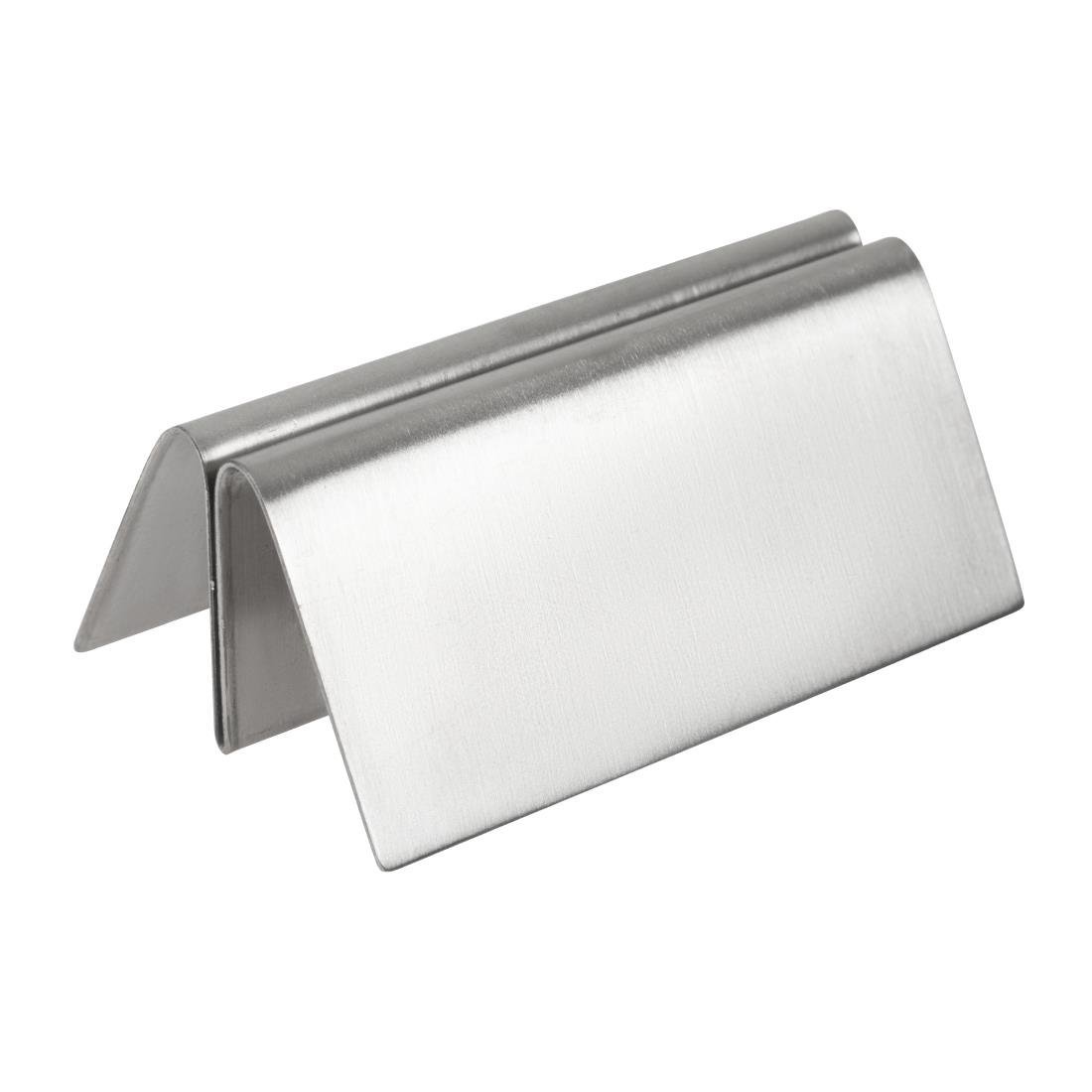 Menu Holder St/St - 80x37mm DM221 - Whisk Hospitality - DM221