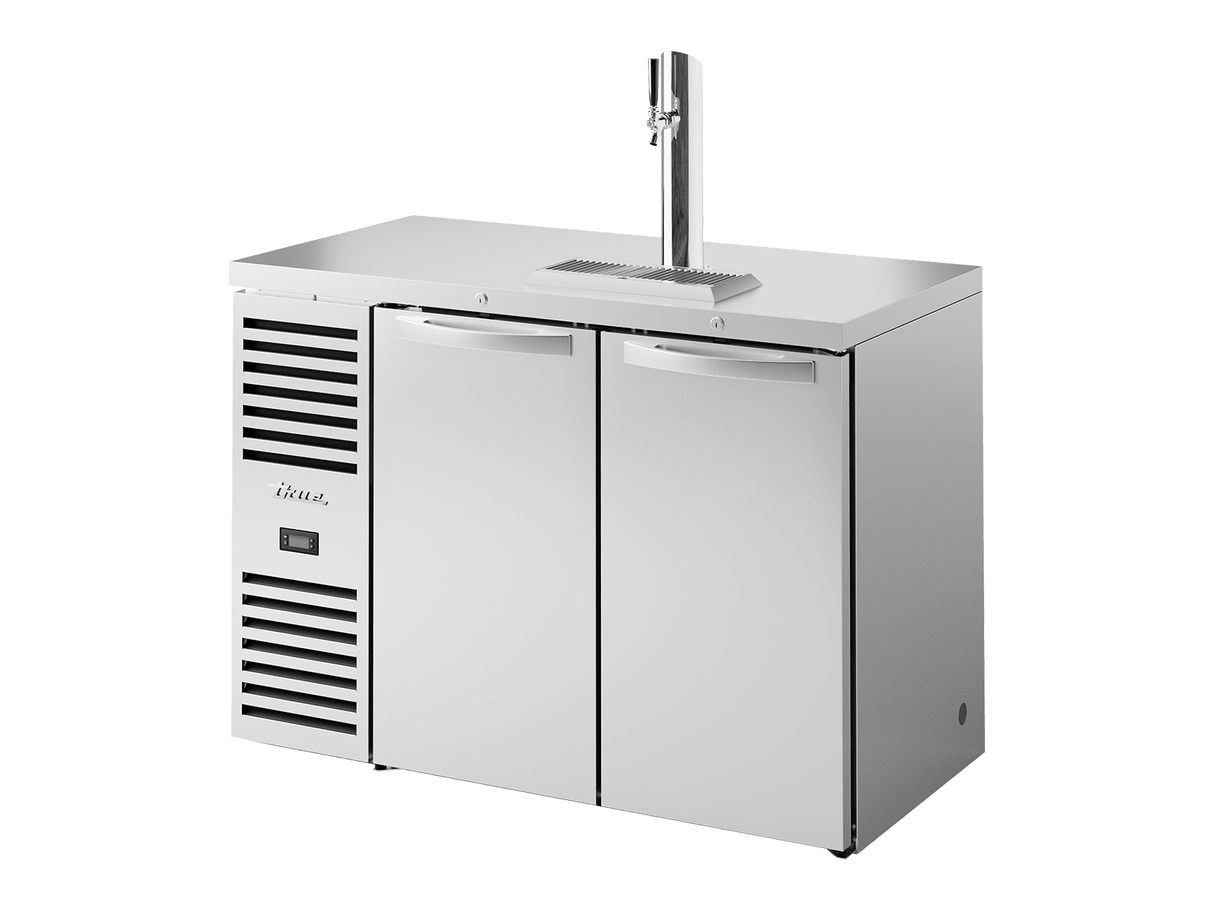 True Refrigeration Keg Chiller / Dispenser Stainless Steel Ext 2 Solid Swing Doors - TDR48 - RISZ1 - L - S - SS - 2 - Whisk Hospitality - TDR48-RISZ1-L-S-SS-2