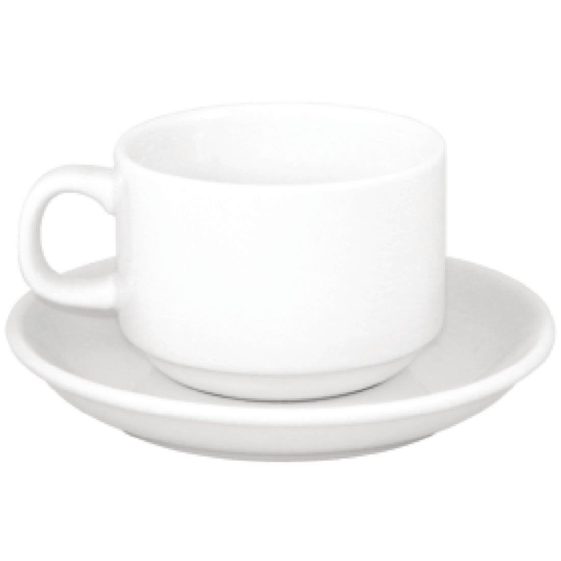 Sale Offer : Athena Hotelware Stacking Cup CC200 & Saucer CC202 (Box 24) Combo S376 - Whisk Hospitality - S376