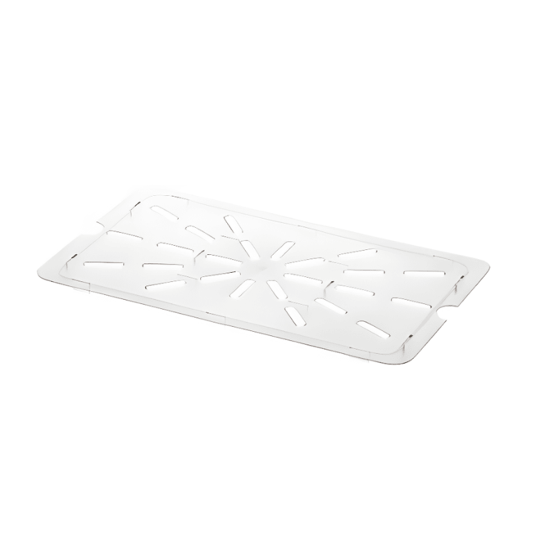 Gastronorme Pan Drain Plate - PolyCarbonate - 1/1 - Clear - Whisk Hospitality - 392350