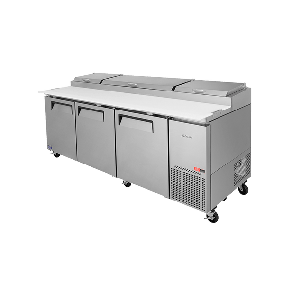 Turbo Air 3 Door Pizza Prep Fridge 2362mm CTPR-93SD-N - Whisk Hospitality - CTPR-93SD-N