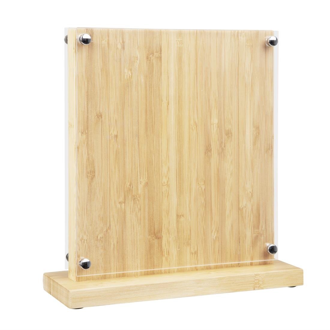 Vogue Magnetic Knife Block Bamboo - 290x270x120mm 11 1/2x 10 1/2x 4 3/4" FS663 - Whisk Hospitality - FS663