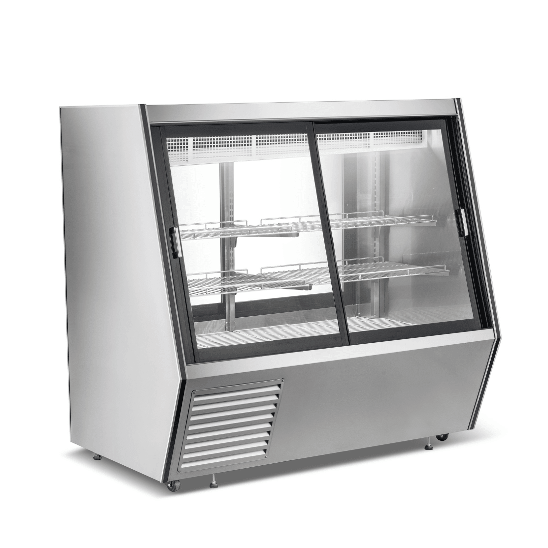 Bonvue Dual - Access Refrigerated Deli, Meat and Seafood Display Case - AMS - 15DD - Whisk Hospitality - AMS-15DD