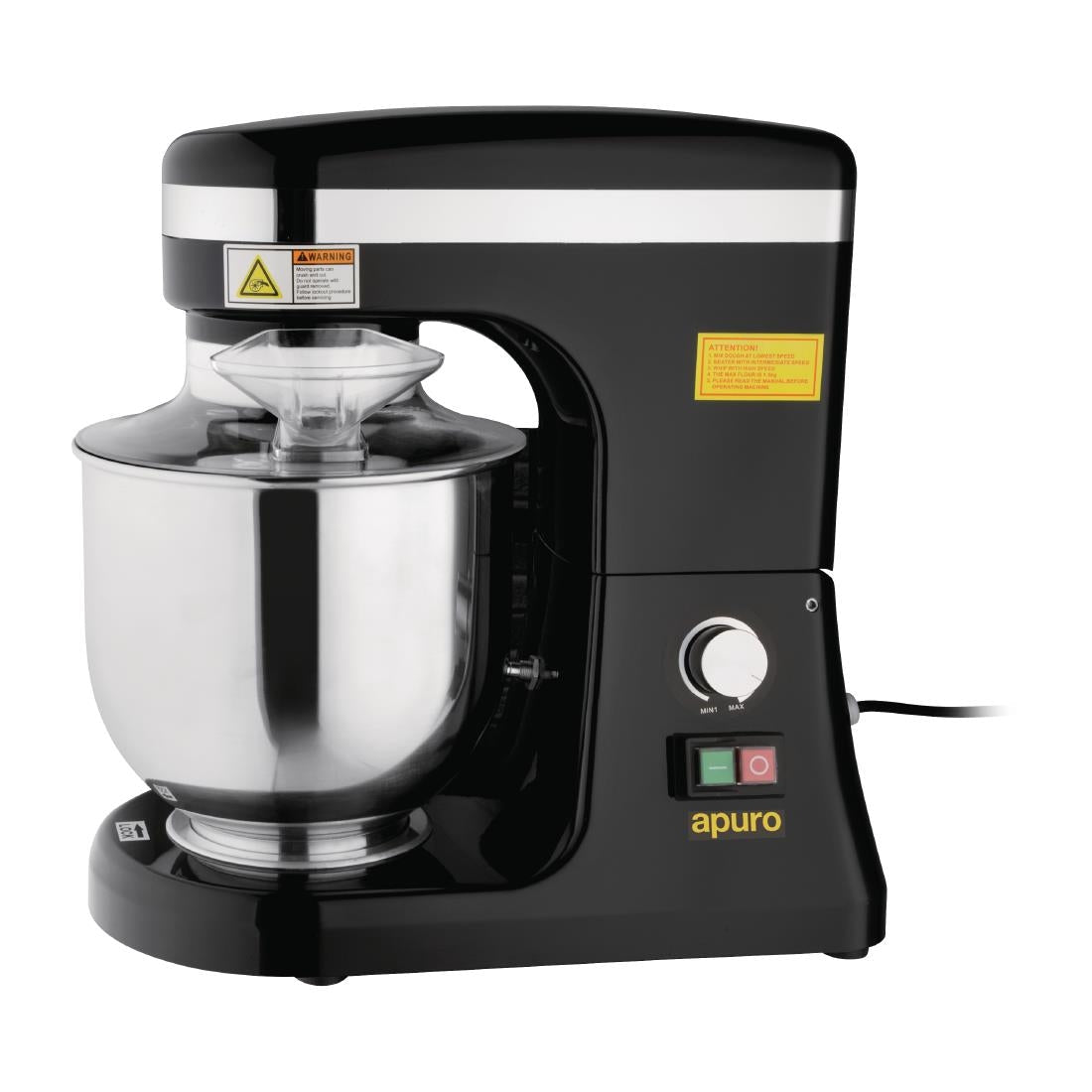 Apuro Planetary Mixer Black - 7Ltr CP921 - A - Whisk Hospitality - CP921-A