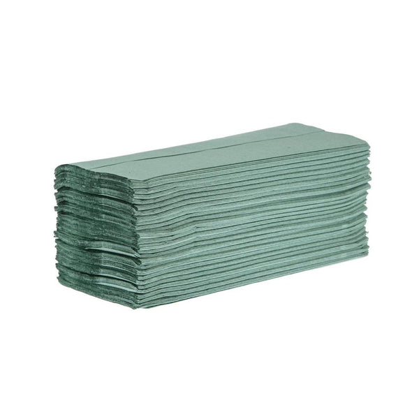 Jantex Green Z Fold Hand Towels 1ply (Pack 12 x 250sheets) DL923 - Whisk Hospitality - DL923