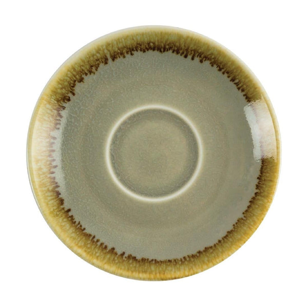 Olympia Kiln Moss Saucer (For GP476) - 115mm (Box 6) GP477 - Whisk Hospitality - GP477