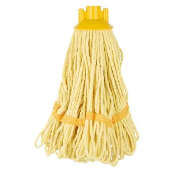 Jantex Deck Mop Head Yellow Stripe - 200g HX247 - Whisk Hospitality - HX247