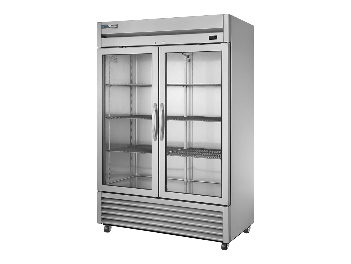 True Refrigeration Upright Foodservice Refrigeration 2 Full Glass Swing Doors - T - 49G - HC - FGD01 - Whisk Hospitality - T-49G-HC-FGD01