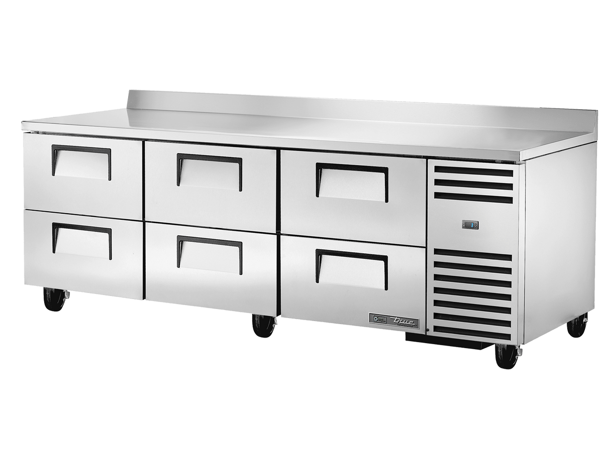 True Refrigeration Deep Worktop Counter Refrigerator 6 Drawers - TWT - 93D - 6 - HC - Whisk Hospitality - TWT-93D-6-HC