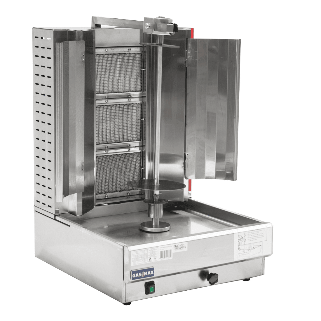 GasMax Semi - automatic 3 Burner LPG Kebab Machine - KB - 3LPG - Whisk Hospitality - KB-3LPG