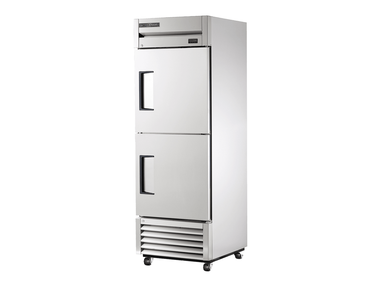 True Refrigeration Upright Foodservice Refrigerator 2 Half Solid Swing Doors - T - 23 - 2 - HC - Whisk Hospitality - T-23-2-HC