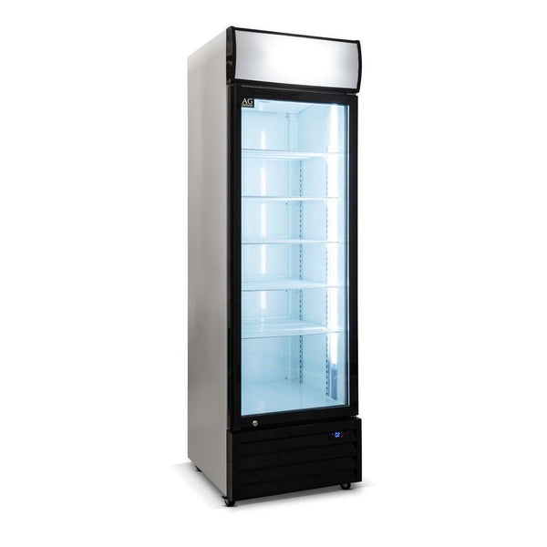 AG 420 Litre Single Door Upright Display Fridge - Glass Door CU420TNG - Whisk Hospitality - CU420TNG