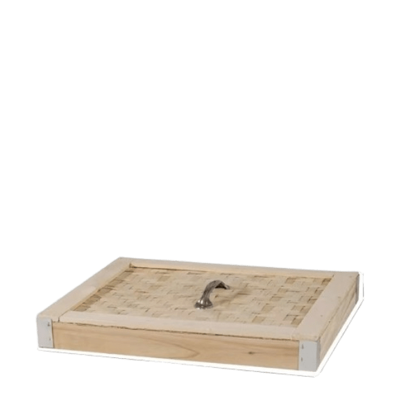 Square Bamboo Steamer - Lid - 400*400*65mm - Whisk Hospitality - 407033