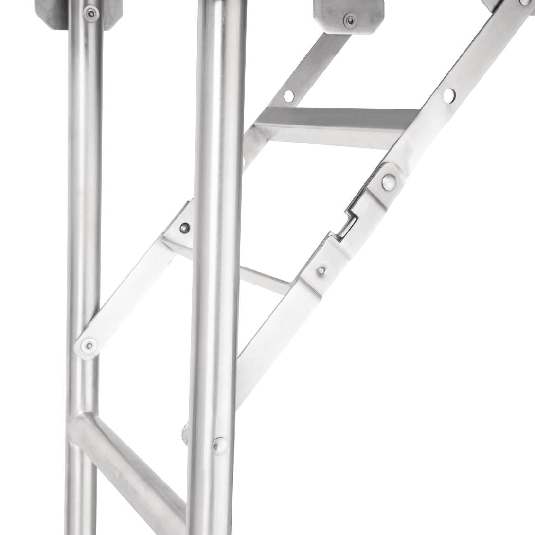 Vogue Folding Work Table St/St - 1220x610x780mm 48x24x31" FN288 - Whisk Hospitality - FN288