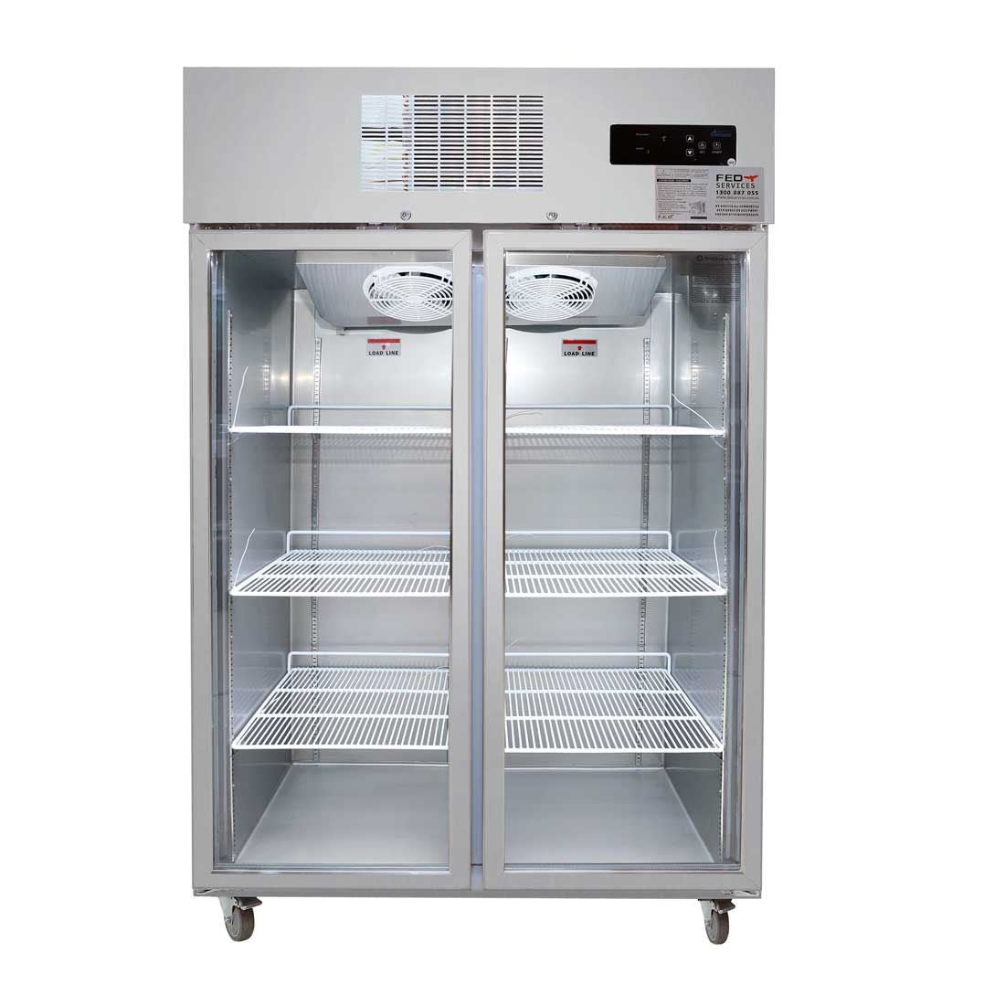 Thermaster Double Door Display Freezer - SUFG1000 - Whisk Hospitality - SUFG1000