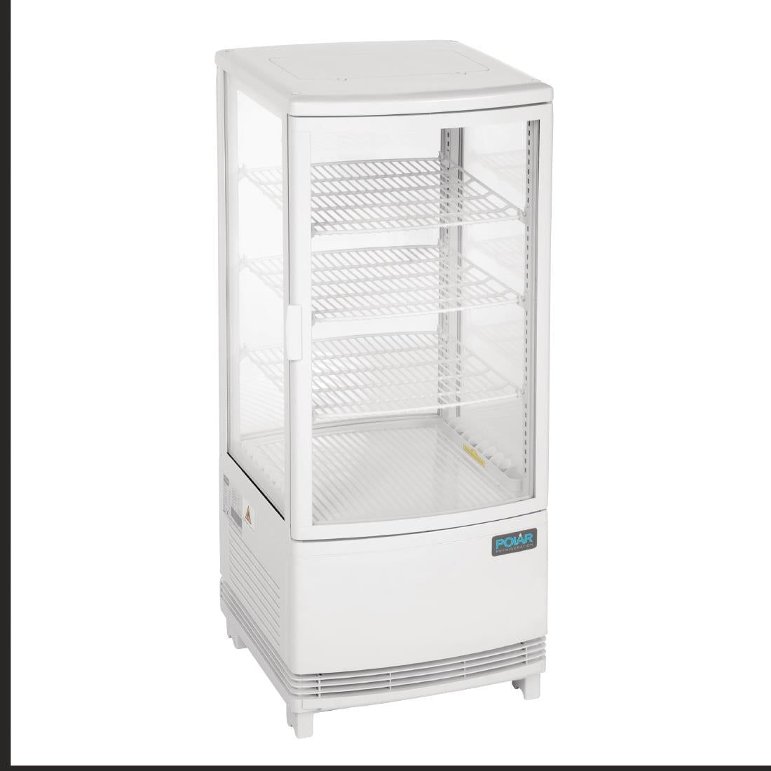 Polar C - Series Energy Efficient Curved Door Display Fridge White - 86Ltr CX576 - A - Whisk Hospitality - CX576-A