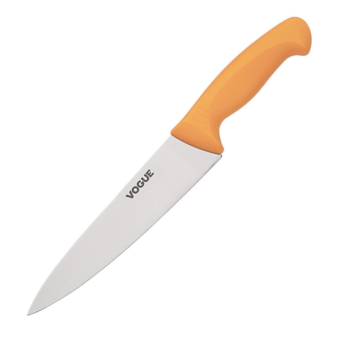 Vogue Soft Grip Pro Chef Knife St/St - 200mm 8" GH526 - Whisk Hospitality - GH526