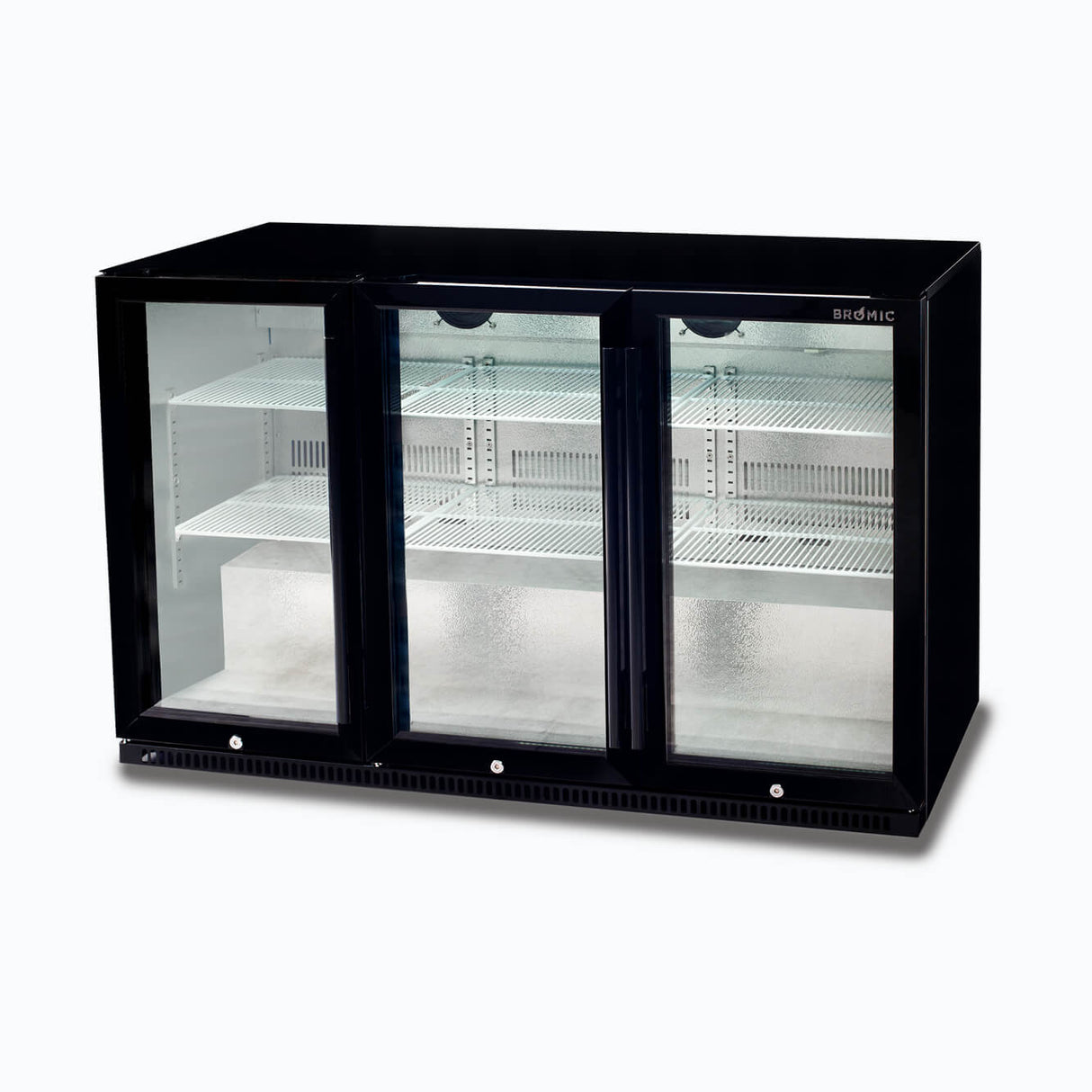 Bromic Back Bar Fridge - 307L - 3 Doors - Hinged - Whisk Hospitality - BB0330GD-NR-1