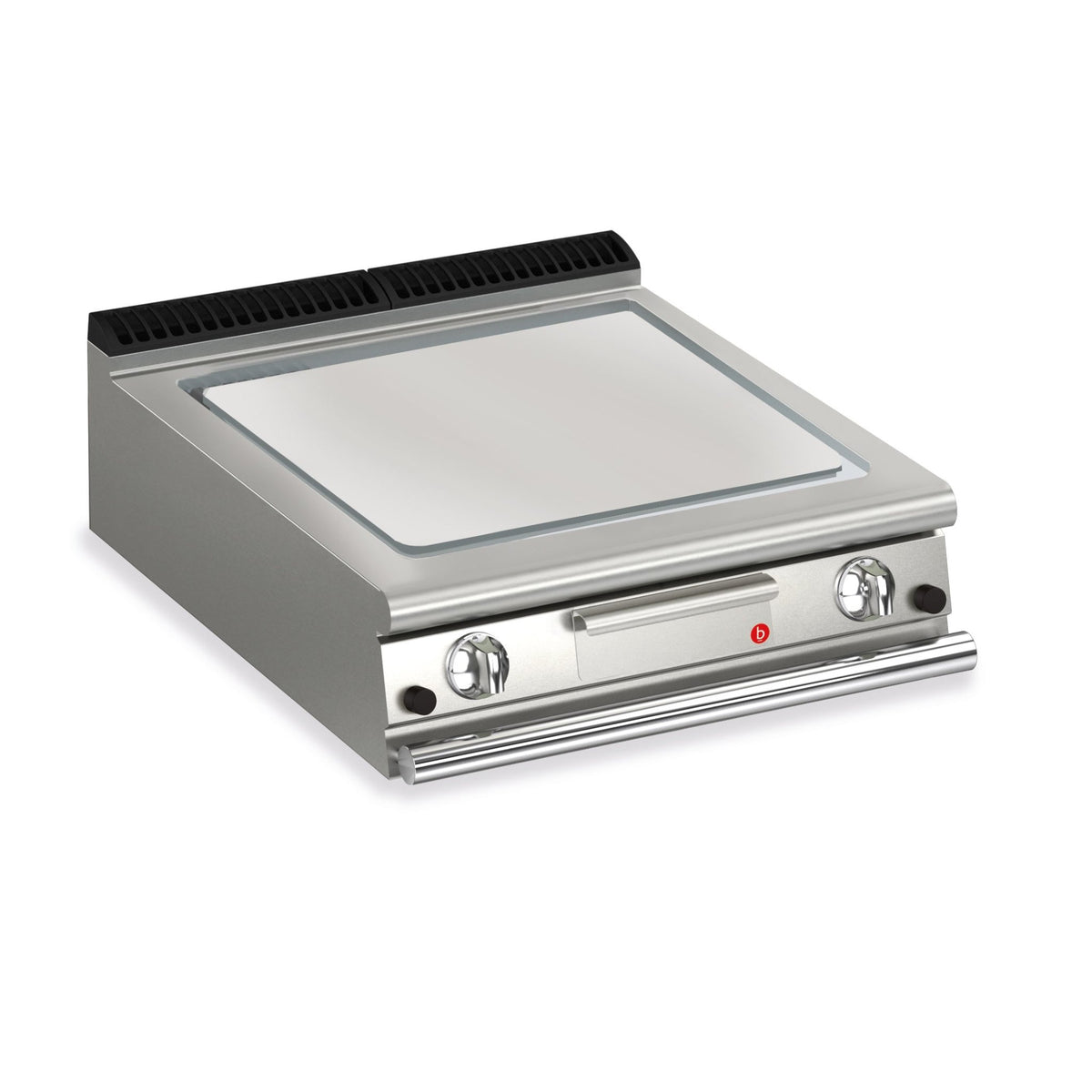 BARON 2 Burner Gas Fry Top With Smooth Mild Steel Plate And Thermostatic Control - Whisk Hospitality - Q90SFT/G800