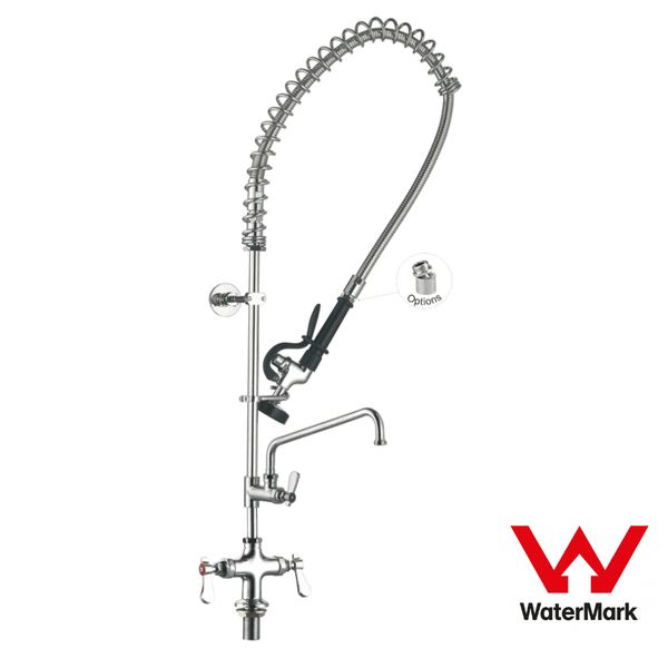 Sunmixer Pre Rinse Unit with Add - on faucet and 305mm Swing Nozzle T98001 - 2 - Whisk Hospitality - T98001-2