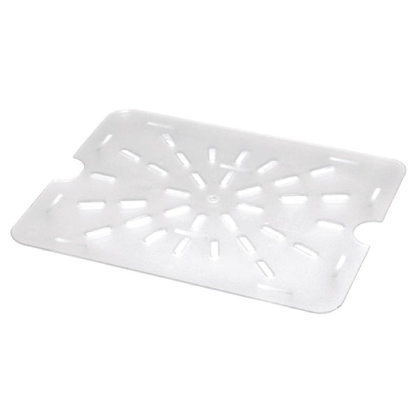 Vogue Clear Polycarbonate Drainer Plate - GN 1/2 U486 - Whisk Hospitality - U486