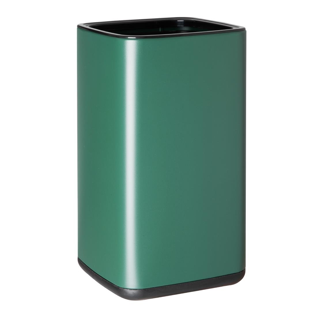Bolero Square Waste Bin Green - 10Ltr HX262 - Whisk Hospitality - HX262