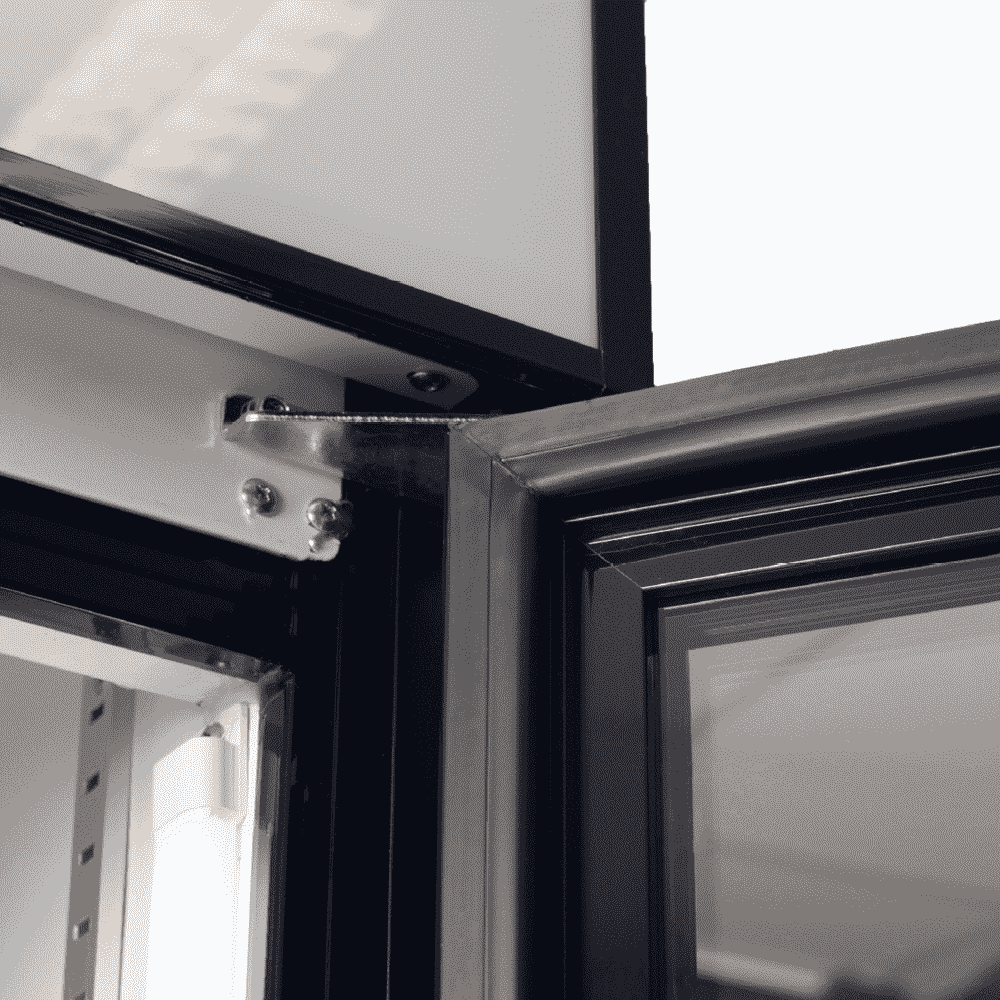 Bromic Upright Display Fridge - 960L - 2 Doors - Flat Glass - Cassette - Black - Whisk Hospitality - GM1000LBCAS