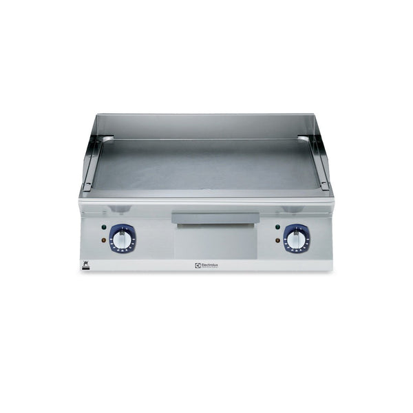 Electrolux 700XP Electric Griddle Plate with Smooth Brushed Chrome Plate 800mm E7IIKDAOMEA - Whisk Hospitality - E7IIKDAOMEA